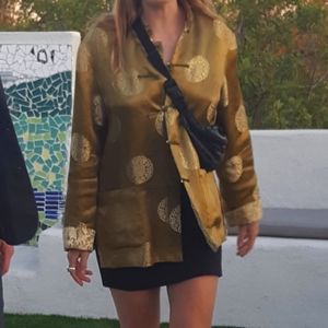 Chinese silk coat reversible